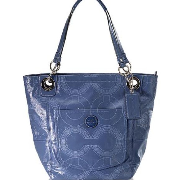 Coach 'Alex' Stitched Patent Tote - Picture 1 of 7